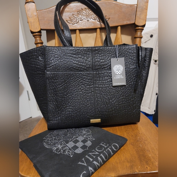 Authentic Vince Camuto Livy Large Tote (Black) - Picture 3 of 13